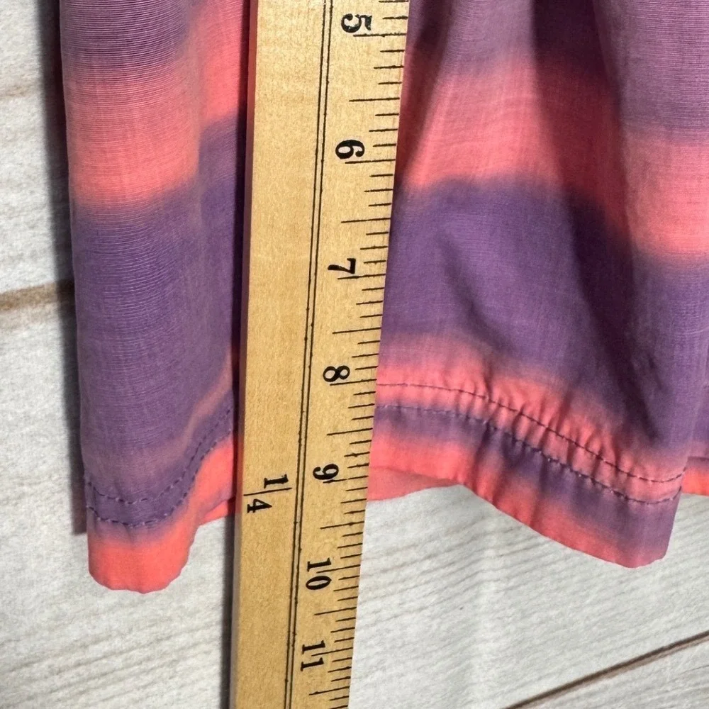 American Eagle Mens Purple Pink Ombre Stripe Board Shorts Swim Trunks Medium